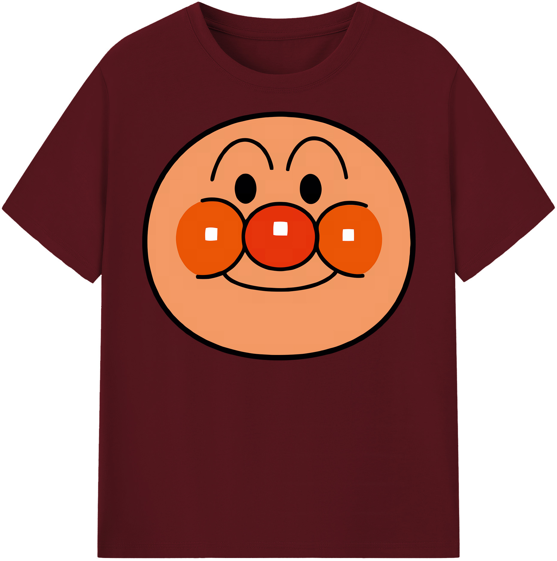 （画像用） アンパンマン Anpanman 綿100％半袖Tシャツ（フロントプリント）
